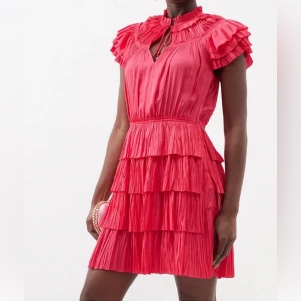 ULLA JOHNSON vesna dress in pink Sz 14